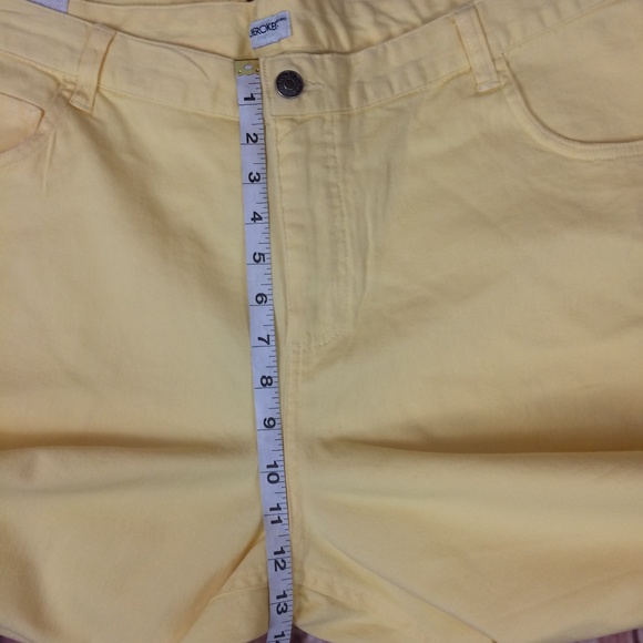 Cherokee Yellow & Mints Cropped Pants Bundle NWT- 2 Pairs size 18 - Picture 8 of 8